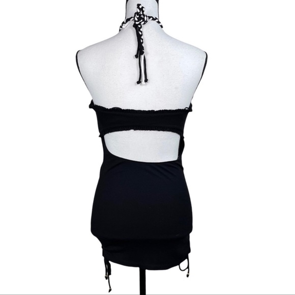 Guess Black Halter Neck Mini Dress | Size L - Picture 4 of 9